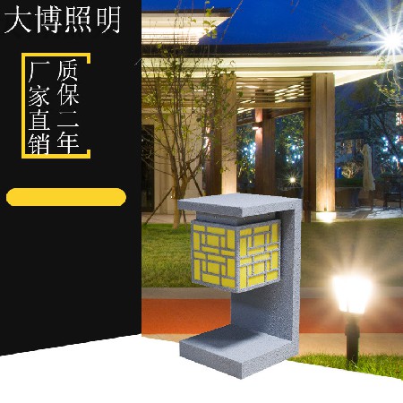 LED草坪燈高亮小區道路照明裝飾鋁制防水簡約圓柱草坪燈廠家批發